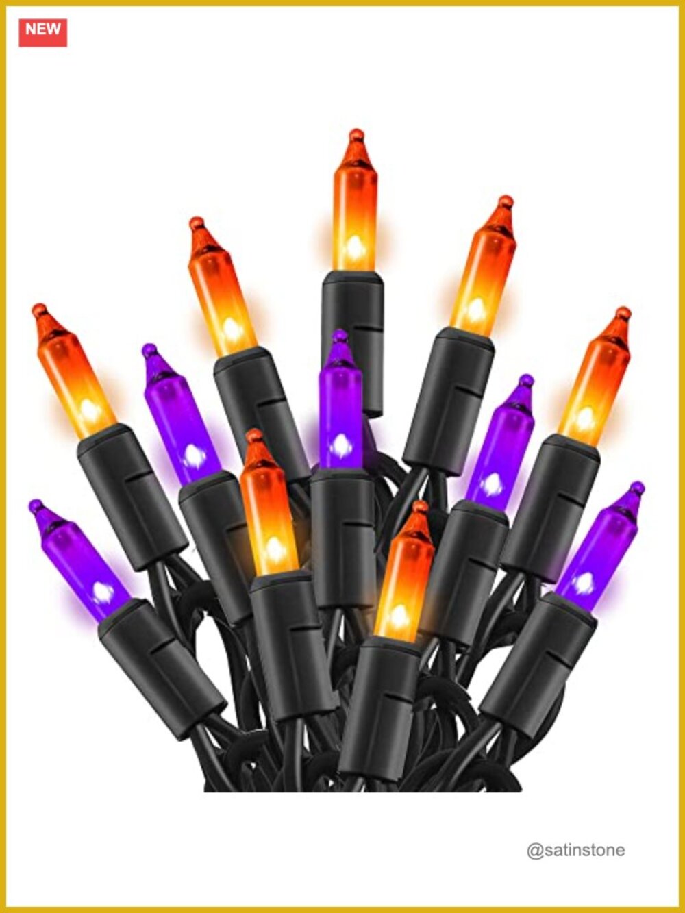 20ft Halloween String Lights Incandescent Outdoor Decorations